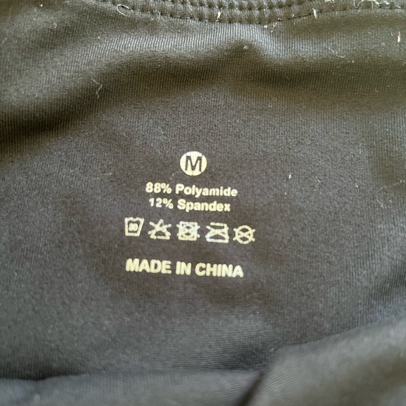 Pants - Black leggings, stretchy, long, size M.